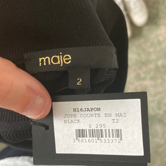 Maje Jupe Courte Skirt new with tags - Picture 1 of 3